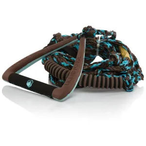 2020 Liquid Force 9" Ultra Suede BROWN DLX Wakesurf Rope and Handle