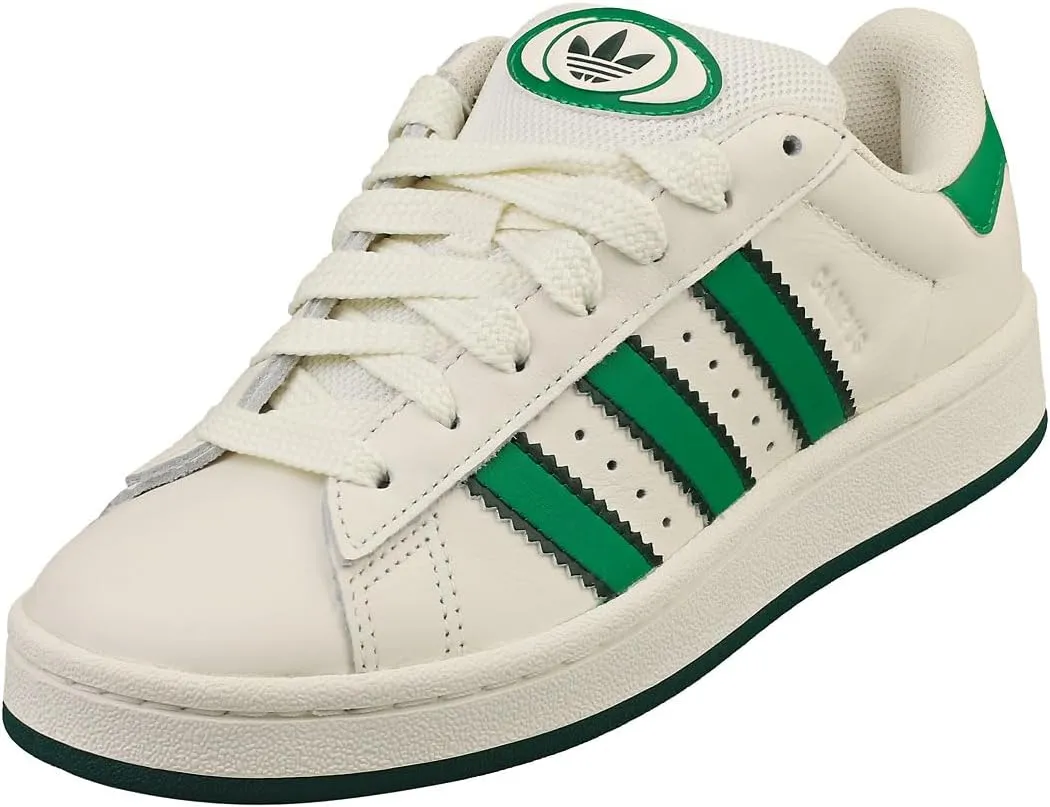 adidas Campus 00 Men's Sneakers, Core White/Green/Off White, Size 6.5