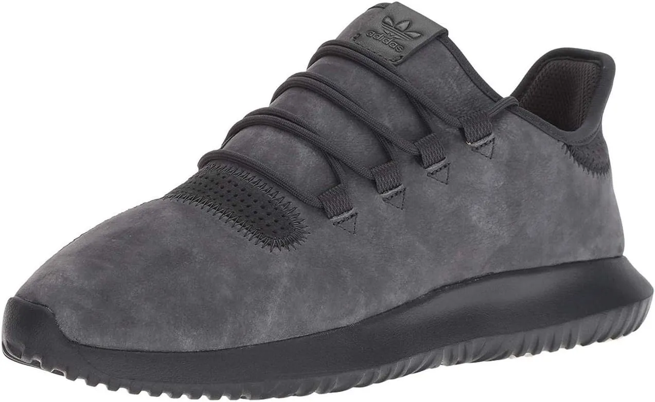 adidas Originals Men's Tubular Shadow Running Shoe, Carbon/Carbon/Chalk White, 11 M US