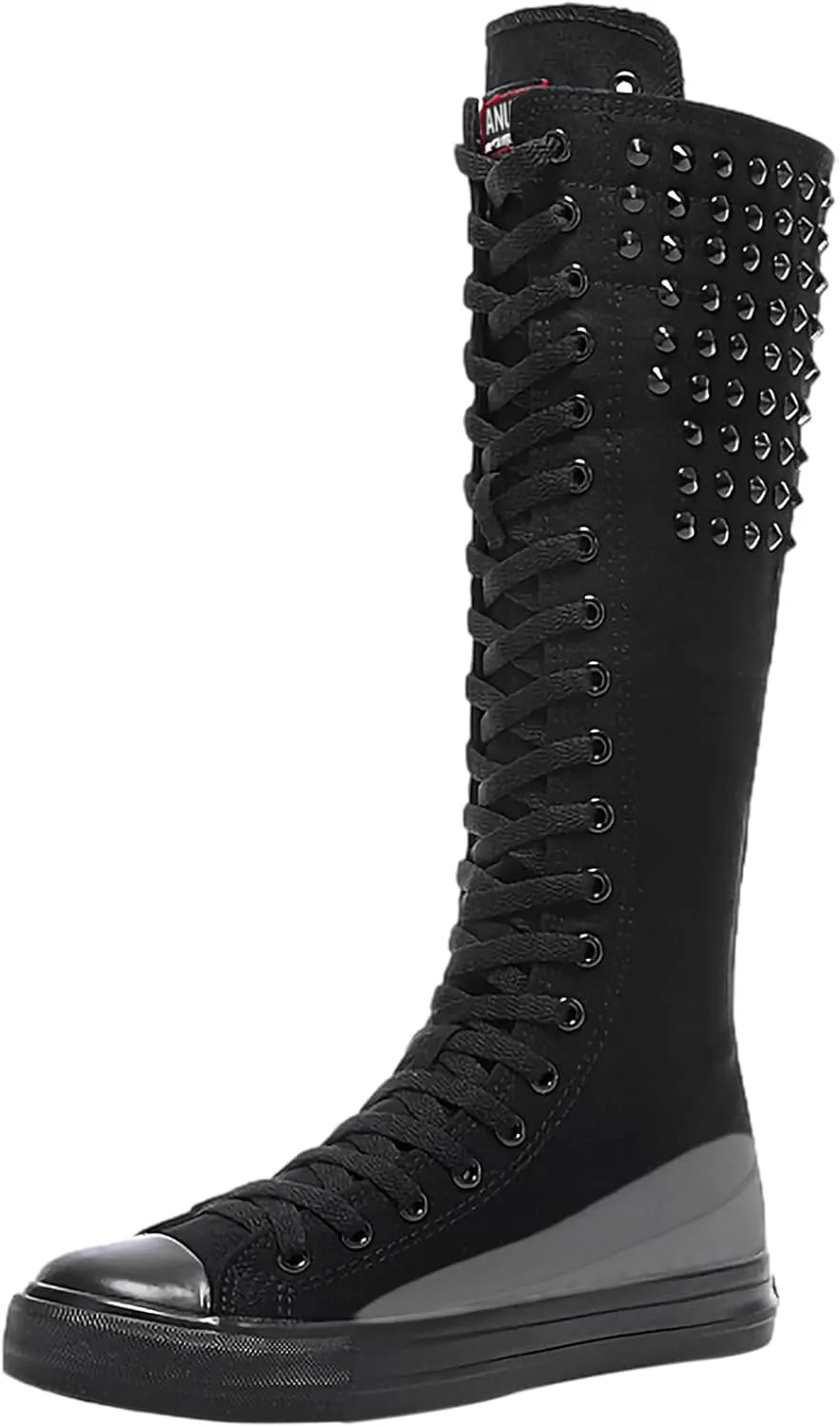 ANUFER 3.7M Long Colorful Shoelaces for Canvas Knee Boots