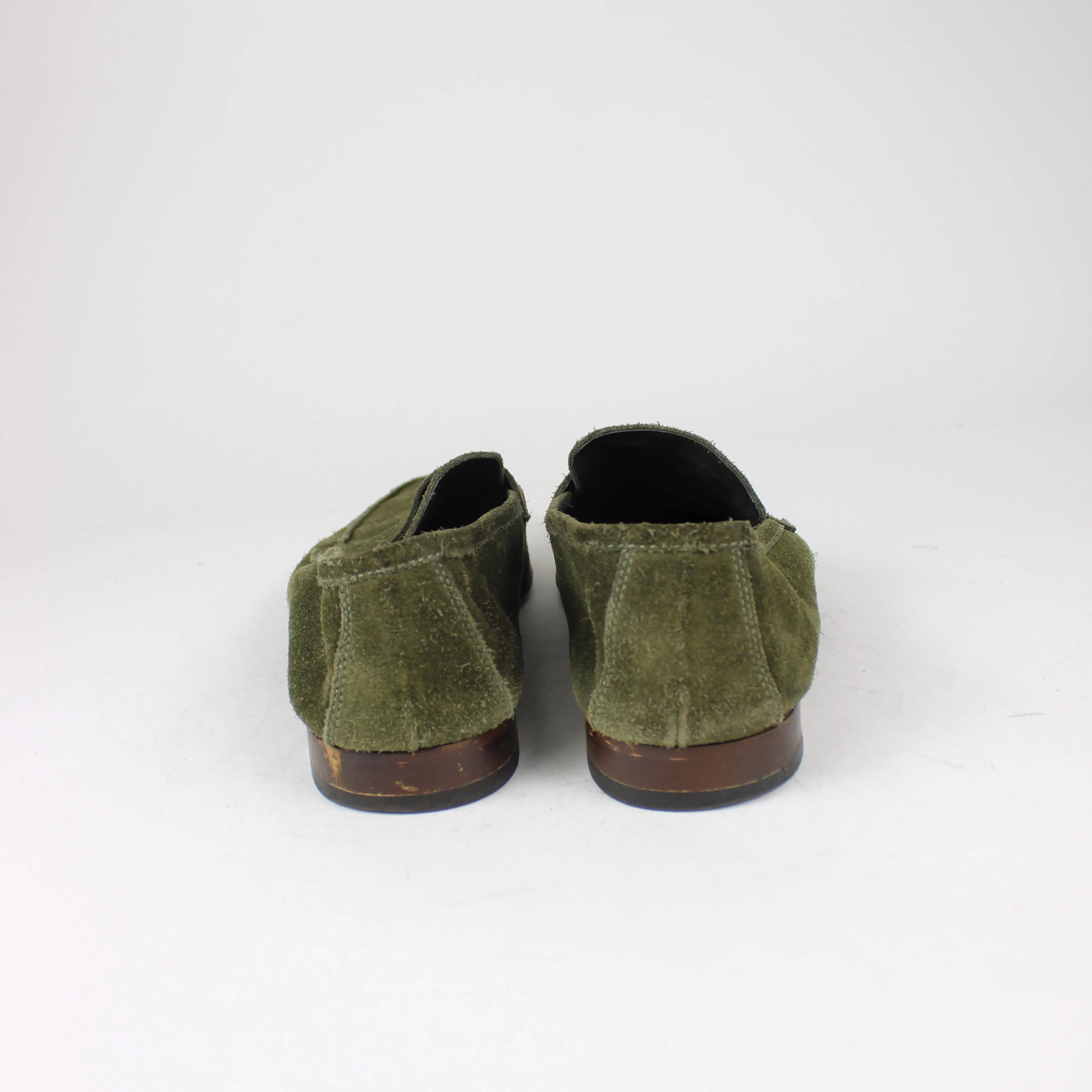 Aquila Green Suede Loafers