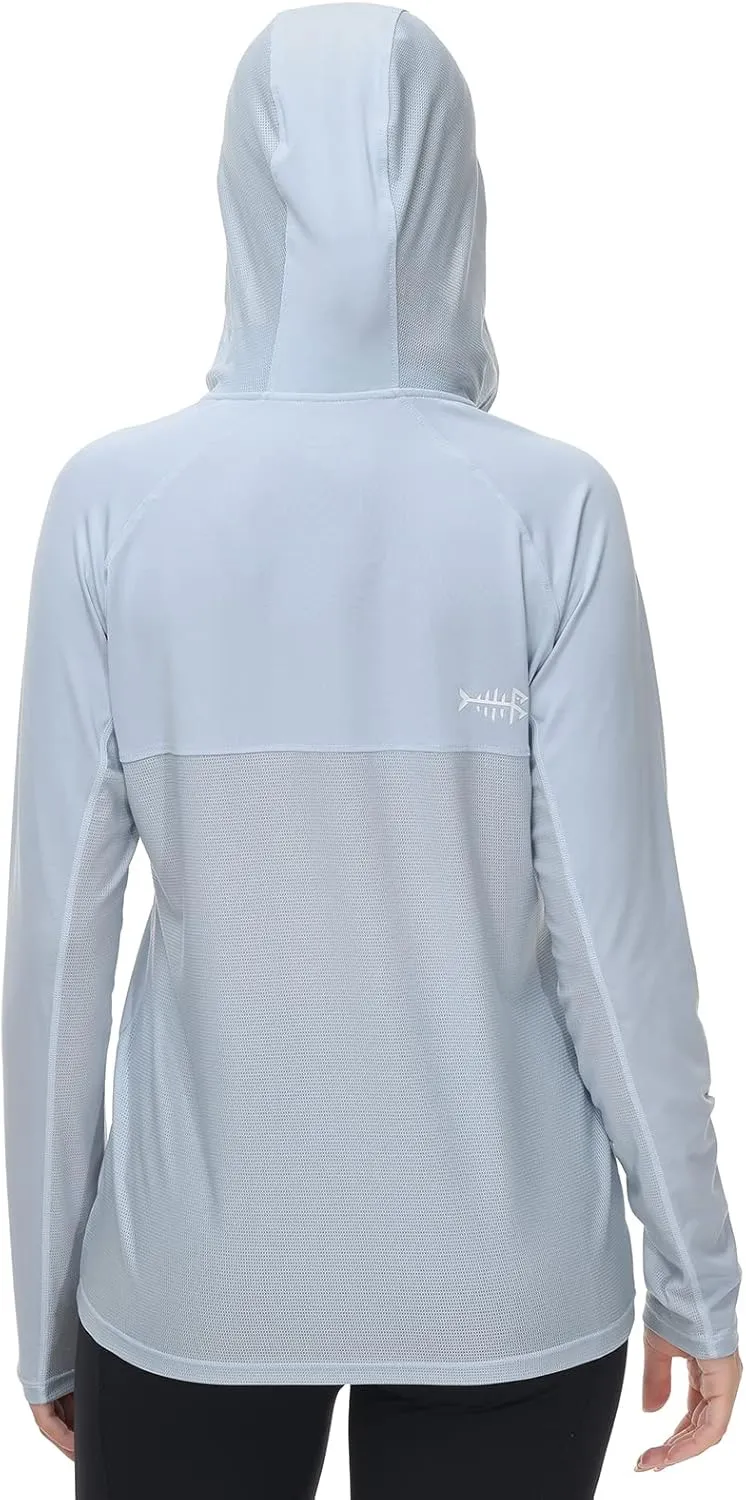 BASSDASH Women’s UPF 50  Performance Hoodie Long Sleeve UV Fishing Hiking Shirt