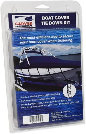 Boating Accessories CARVER Industries Boat Cover TIE-Down KIT