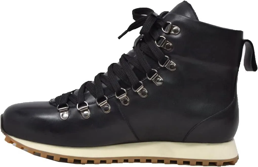 British Walker Alpine GT Designer Mens High Top Sneakers, Fitted, Vintage Lace Up, Handcrafted with Leather & Suede, Dual Fit Technology