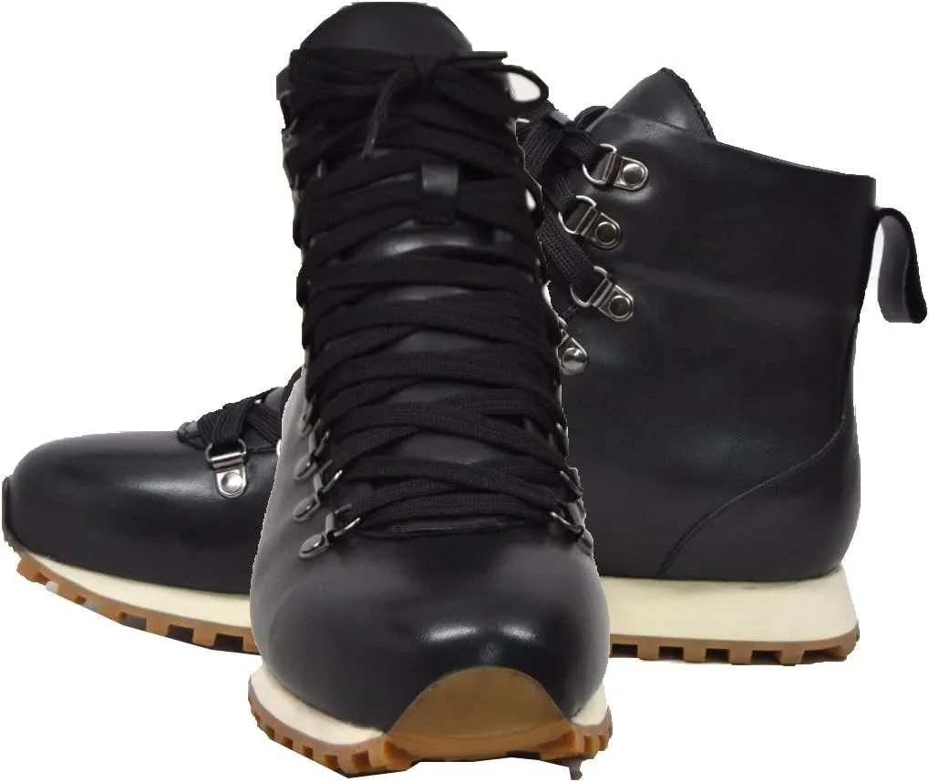 British Walker Alpine GT Designer Mens High Top Sneakers, Fitted, Vintage Lace Up, Handcrafted with Leather & Suede, Dual Fit Technology