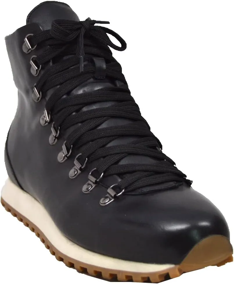 British Walker Alpine GT Designer Mens High Top Sneakers, Fitted, Vintage Lace Up, Handcrafted with Leather & Suede, Dual Fit Technology