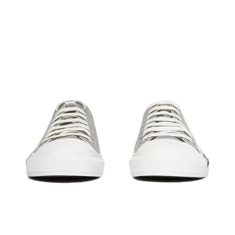Burberry Logo Print Canvas Sneakers