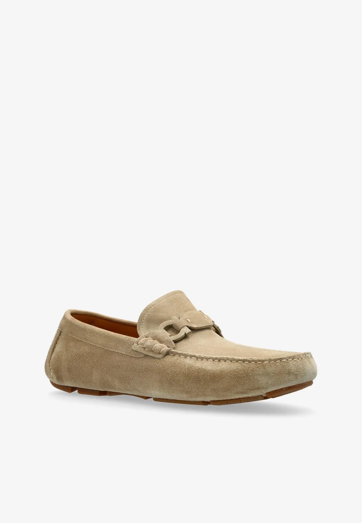 Byte Gancini Suede Loafers