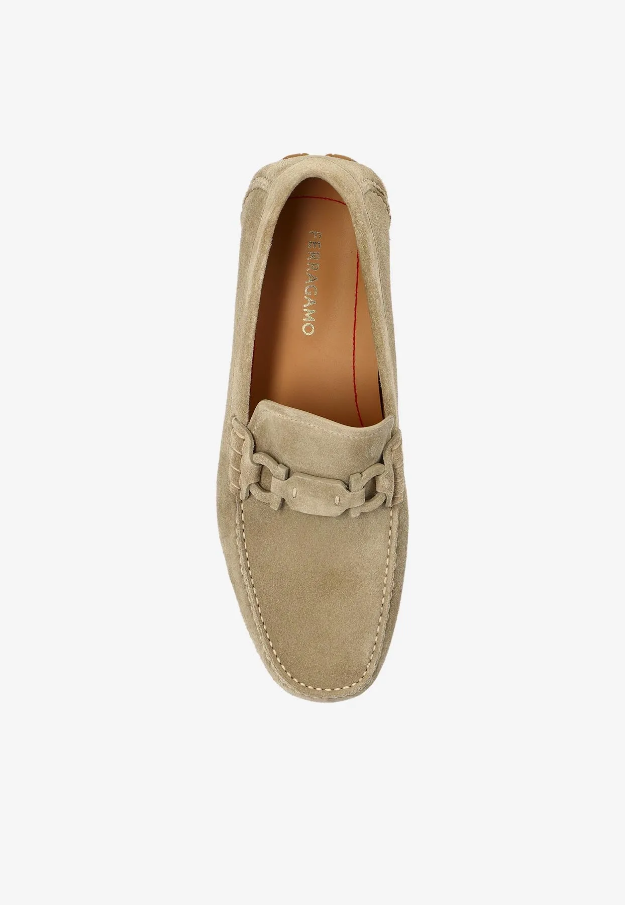 Byte Gancini Suede Loafers