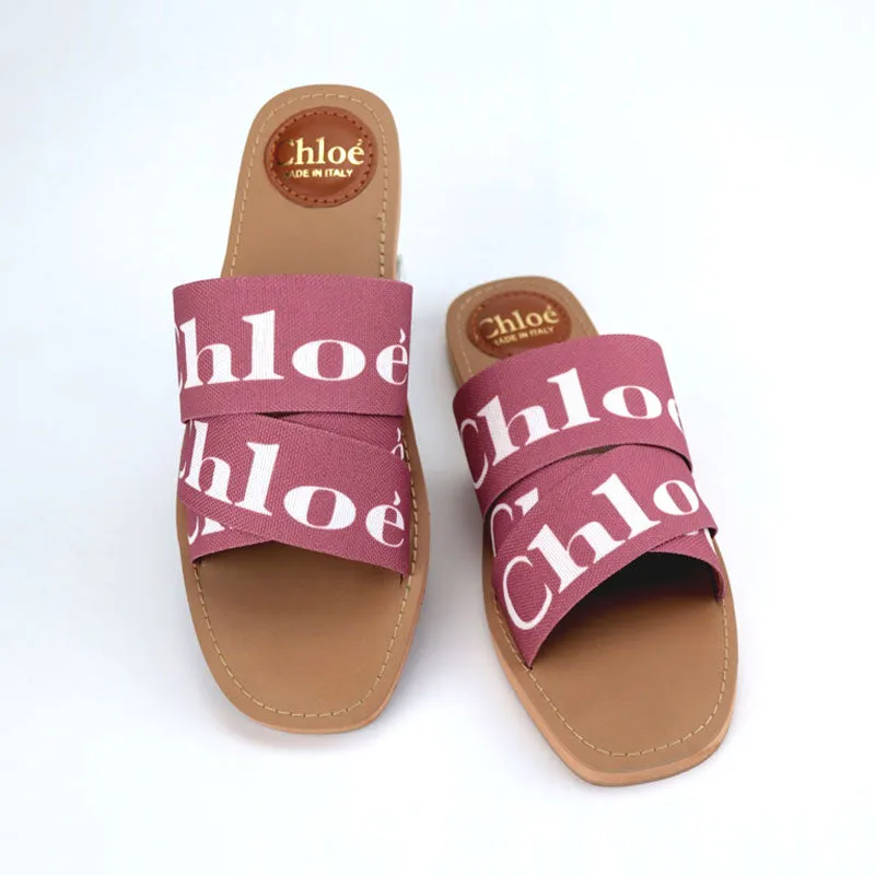 CHL Flat Sandals Criss Cross Woody Slipper Slides -#1006 #22
