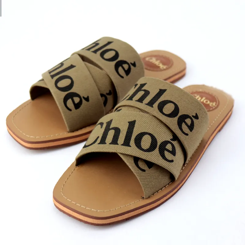 CHL Flat Sandals Criss Cross Woody Slipper Slides -#1006 #22