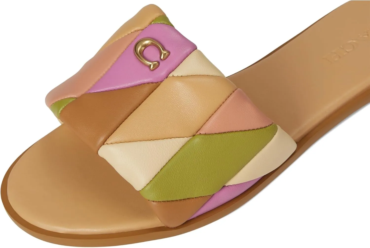 Coach Women's Quilted Denim Holly Sandal Flat
