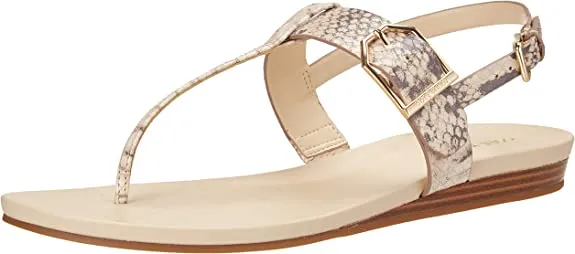 Cole Haan Women's Francine Demi Wedge Sandal, Python Printed Leather/Cement, 8