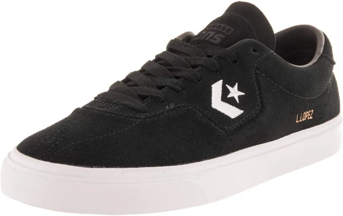 Converse Unisex Louie Lopez Pro Ox Black/Black/Wht Skate Shoe 11.5 Men US