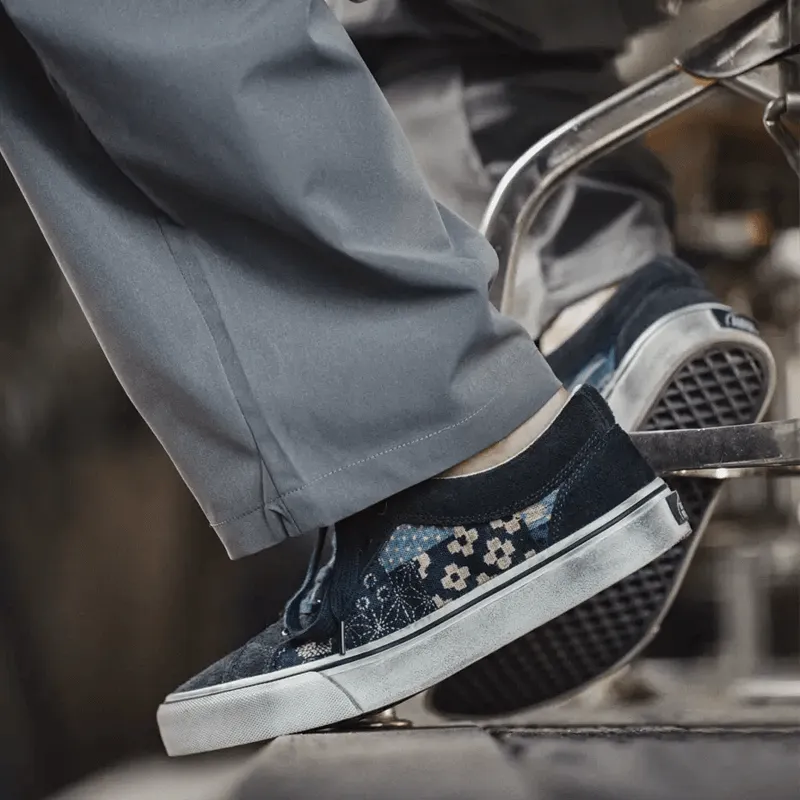 Deconstructed Retro Low Top Canvas Sneakers-Walden