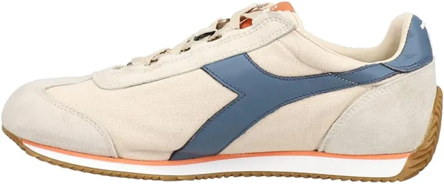 Diadora Mens Equipe H Canvas Stone Wash Lace Up Sneakers Shoes Casual - Off White