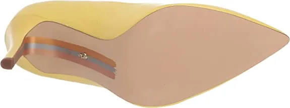 Edelman Hazel Same-day shipping Stiletto On Sam Toe Pumps Pointed Yellow Butter Heel Autumn sale Slip Wide