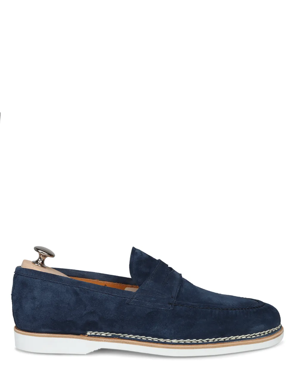Fascinoso Suede Penny Loafer in Oltremare