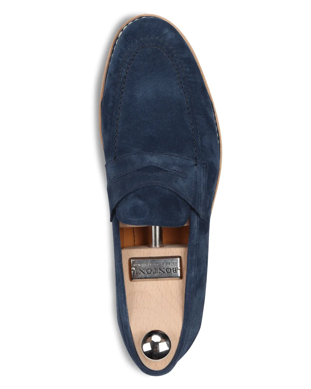 Fascinoso Suede Penny Loafer in Oltremare