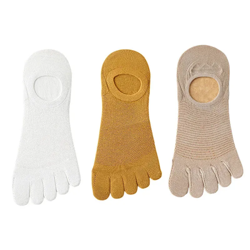 Fashion Casual Breathable Finger Boat Socks