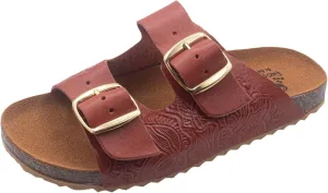Fiesta Brands Mexican Huaraches Sandals for Women, 2 Strap Buckle, Adjustable, Arch Support, Non-Slip Rubber Sole