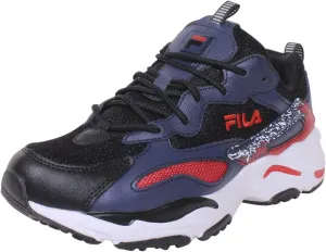 Fila Men's Ray-Tracer-2 Sneakers Black/White/DSBL Sz: 9 1RM01230