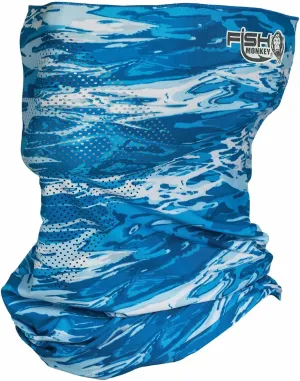 Fish Monkey UPF 50  Flared Face Guard and Four Way Stretch with Glasses Fog Resistant Technology for Men and Women