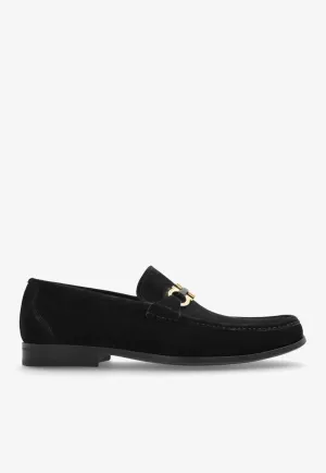 Grandioso Gancini Suede Loafers