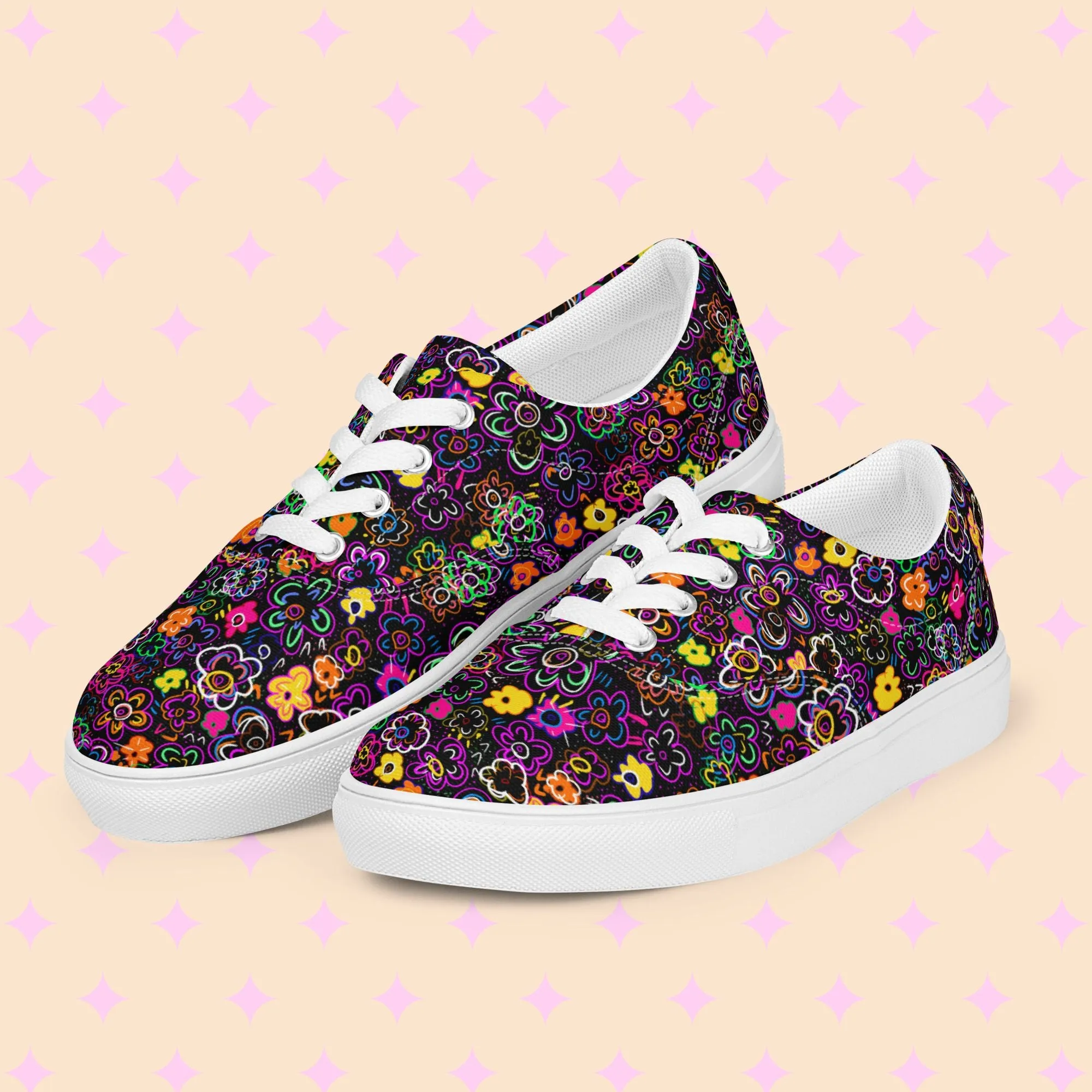 In the Midnight Garden Canvas Sneakers