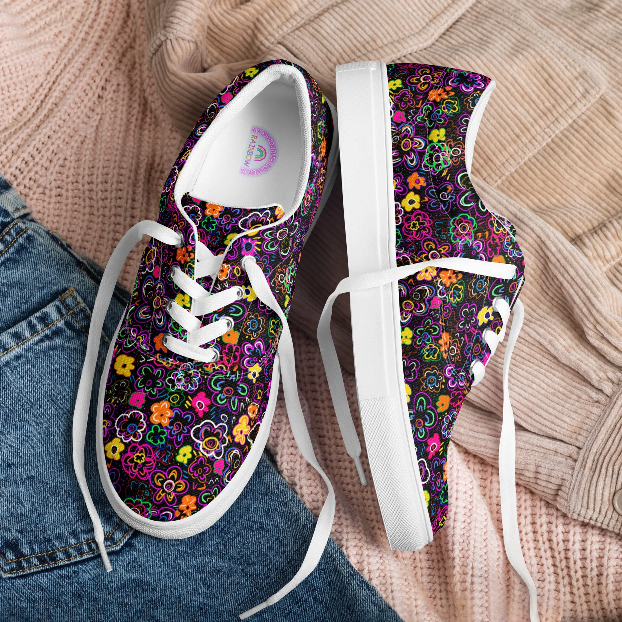 In the Midnight Garden Canvas Sneakers