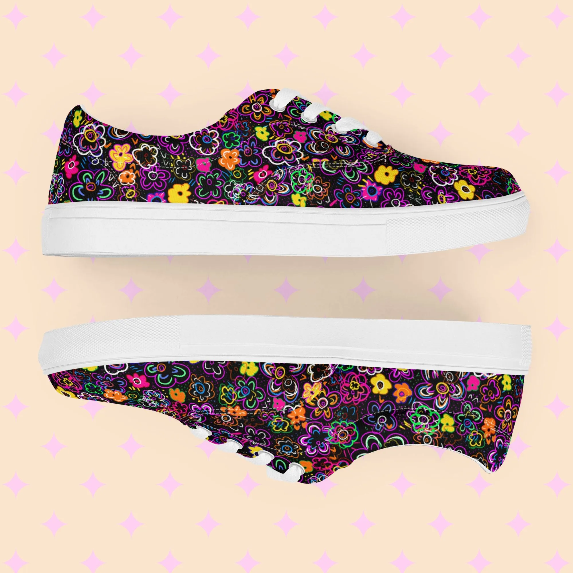 In the Midnight Garden Canvas Sneakers