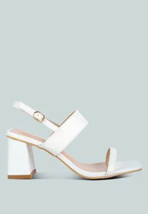 Kirk Elasticated Gussets Block Heel Sandals By Ruw