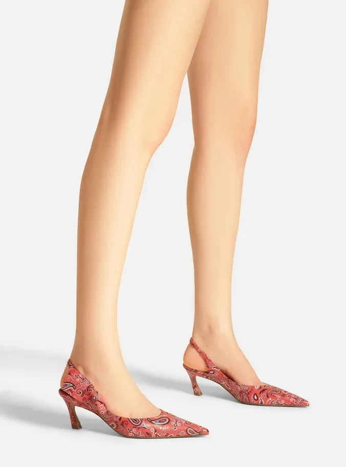 Laura Mid Stiletto Paisley Pump