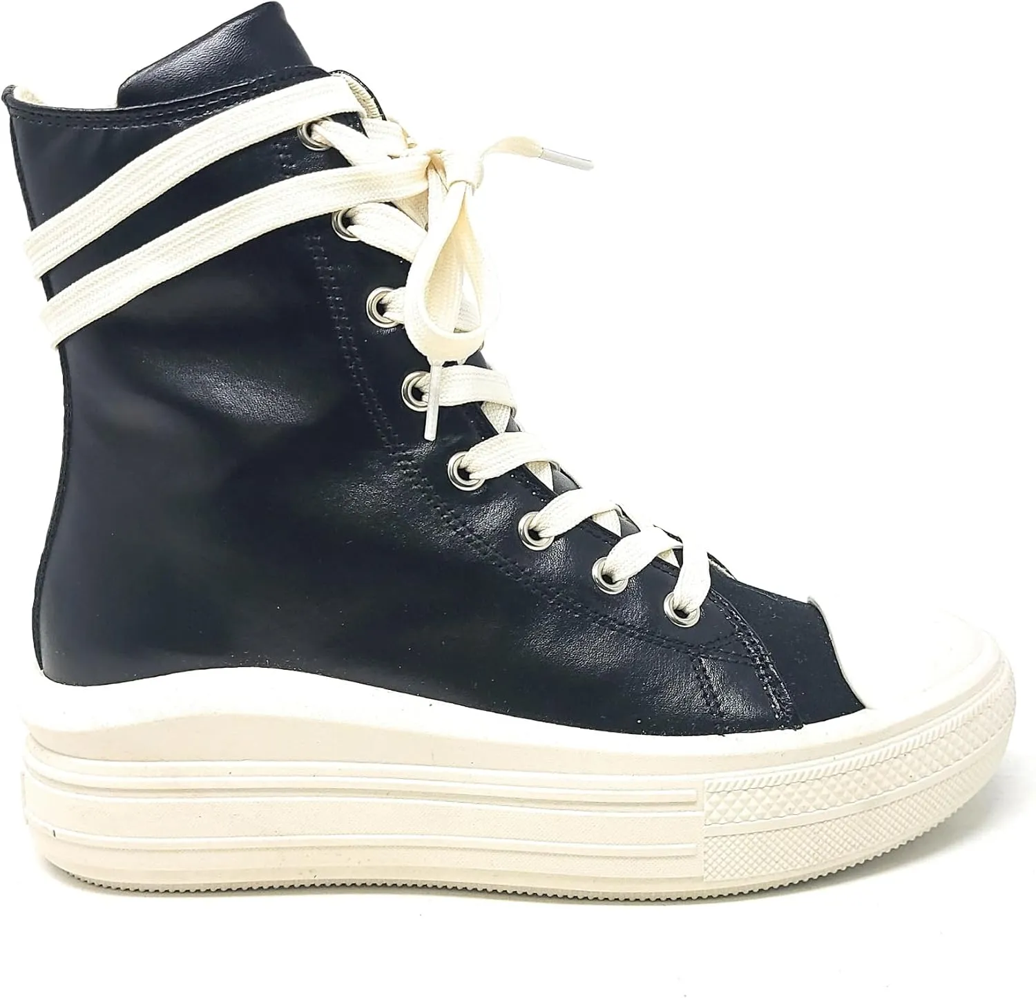 Liliana Swoosh-1 Women's Canvas or Leatherette Ankle High Boots High Top Fashion Sneakers
