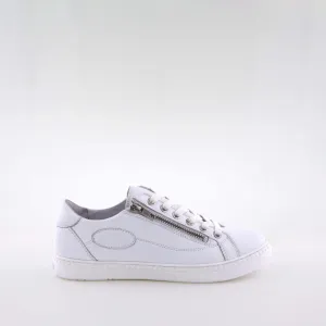 Mai White Leather Low Sneakers