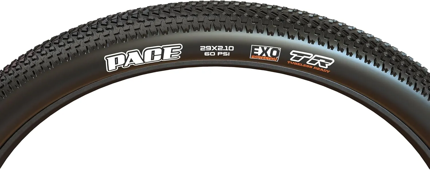 Maxxis Pace - 29x2.10 - Mountain Bike Tire, Dual Compound with EXO Puncture Protection, Tubeless Ready, E25, 53-622