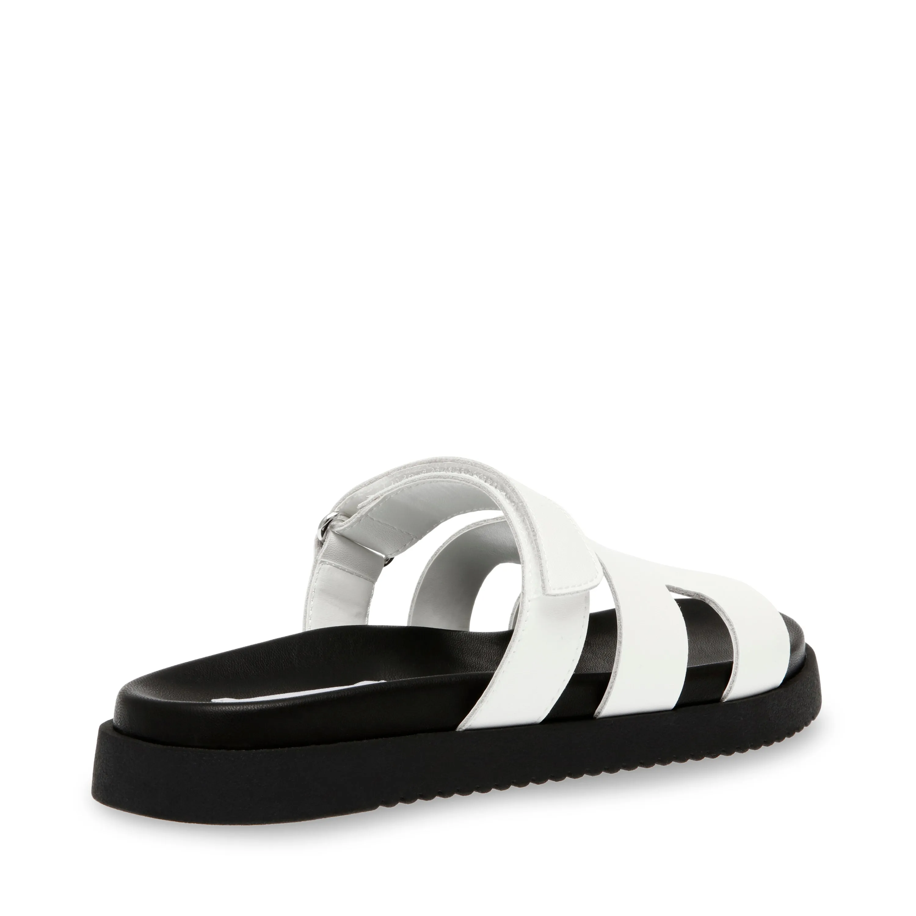 MAYVEN-CN WHITE ACTION LEATHER SANDALS