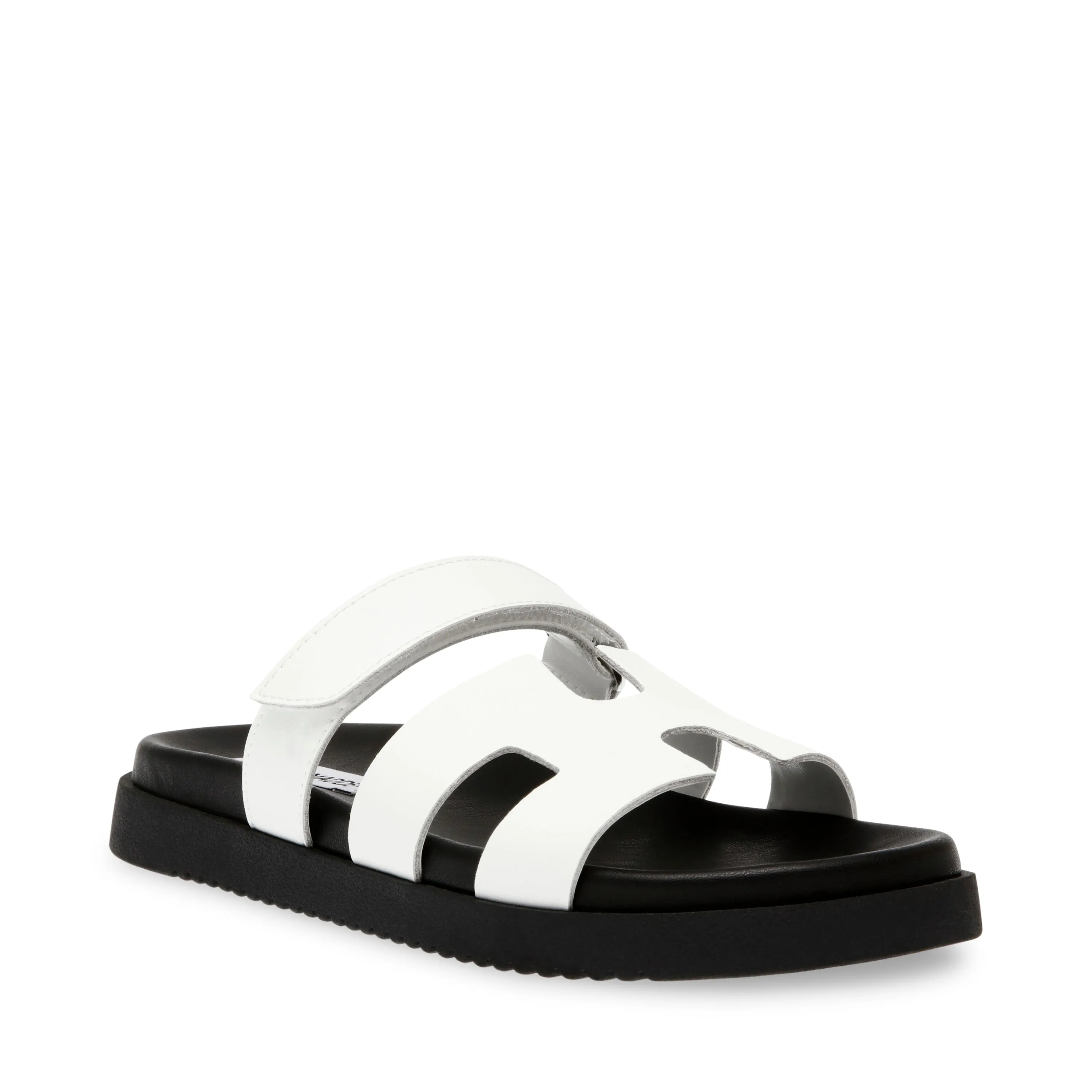 MAYVEN-CN WHITE ACTION LEATHER SANDALS