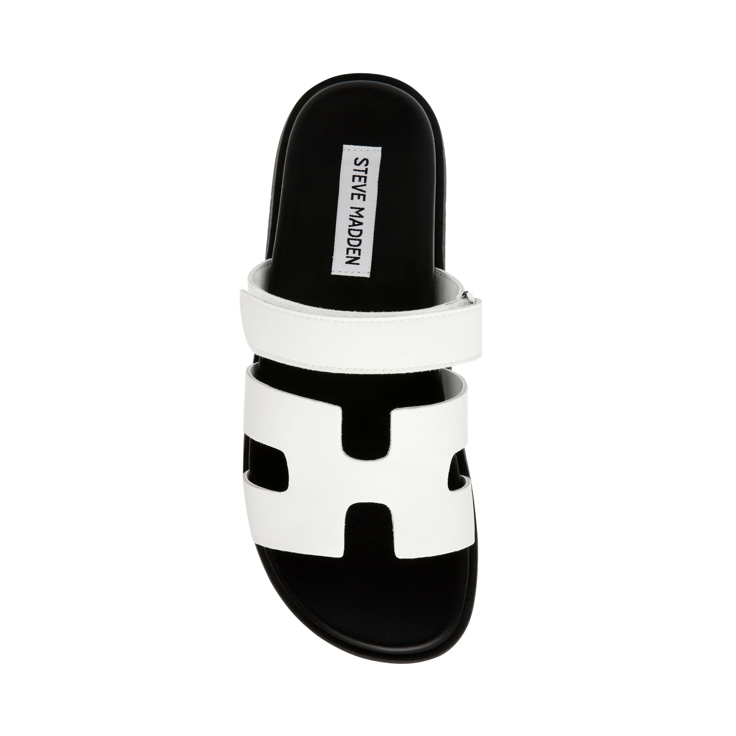 MAYVEN-CN WHITE ACTION LEATHER SANDALS