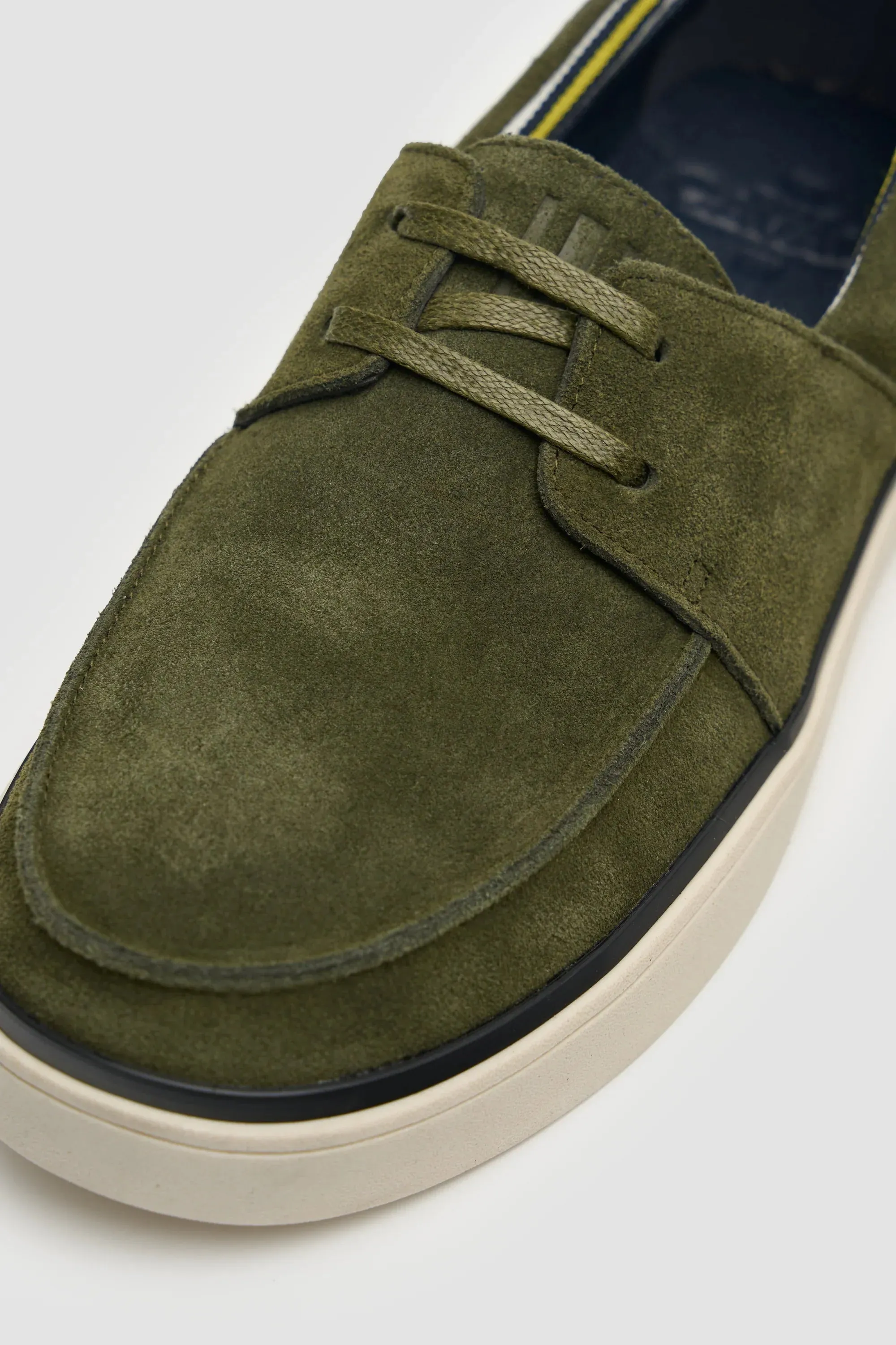Men’s Casual Suede Slip-On Loafers - Amalfi - Olive Green