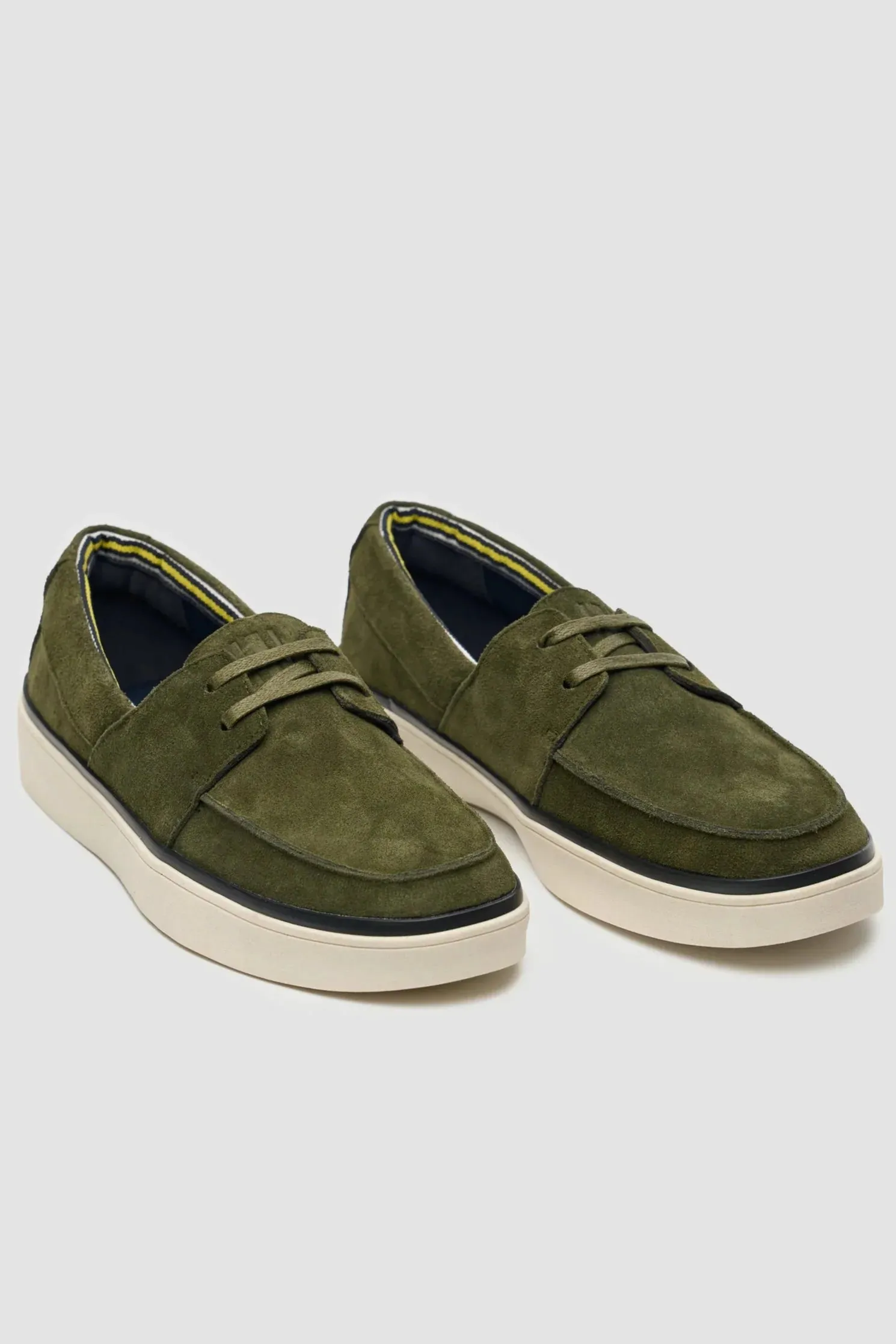 Men’s Casual Suede Slip-On Loafers - Amalfi - Olive Green