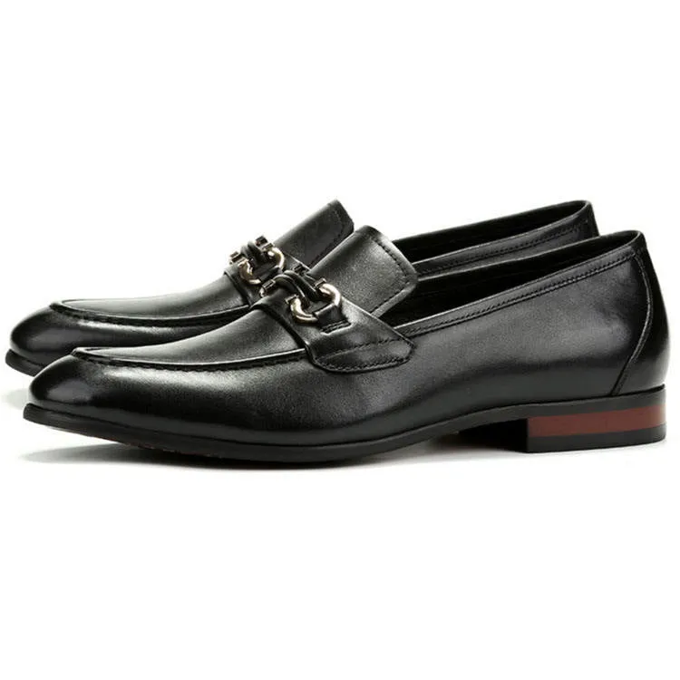 Men's Premium Leather Buckle Loafers for Style and Comfort
