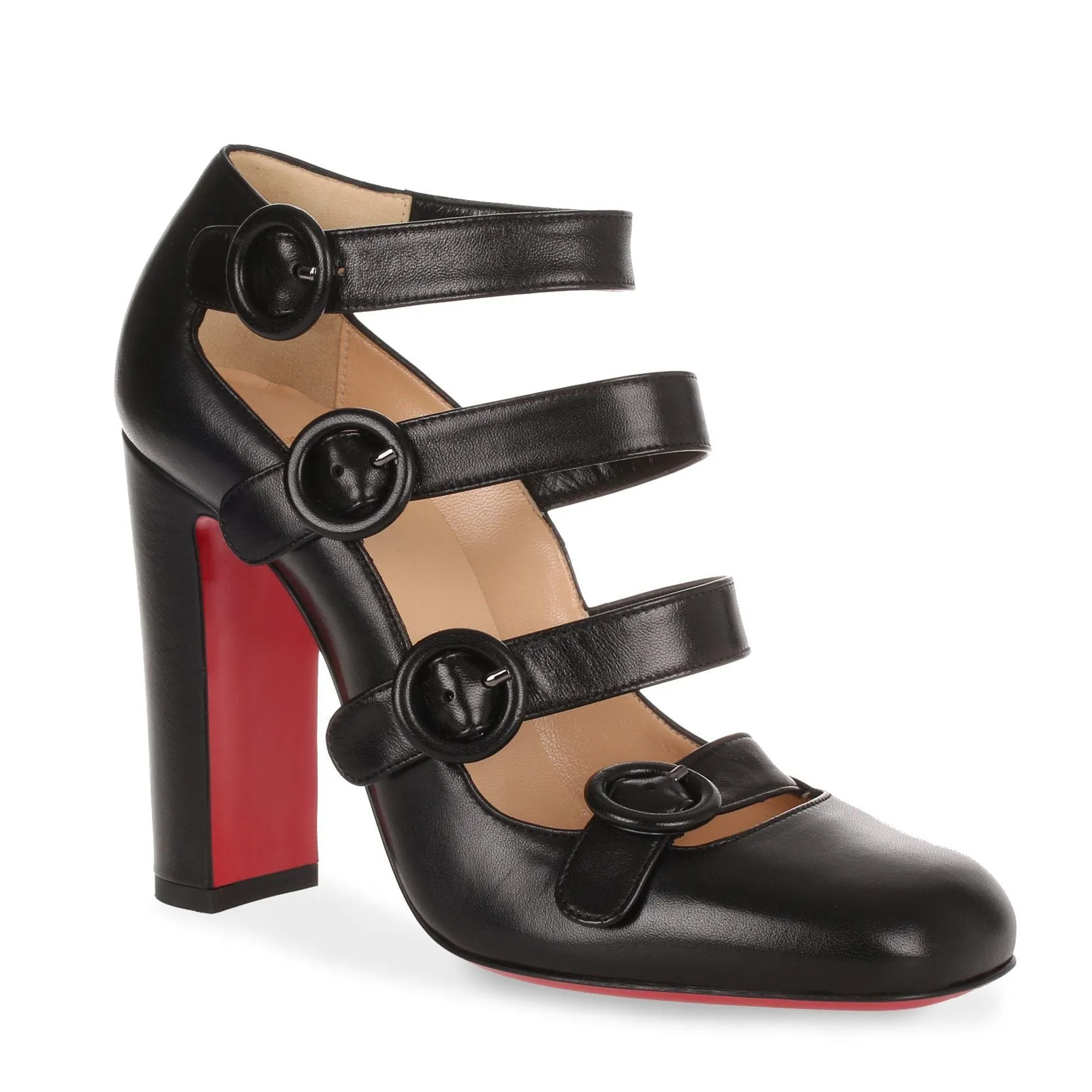 Mistiroir 100 black nappa leather pump