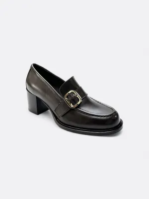Mocassins with heel