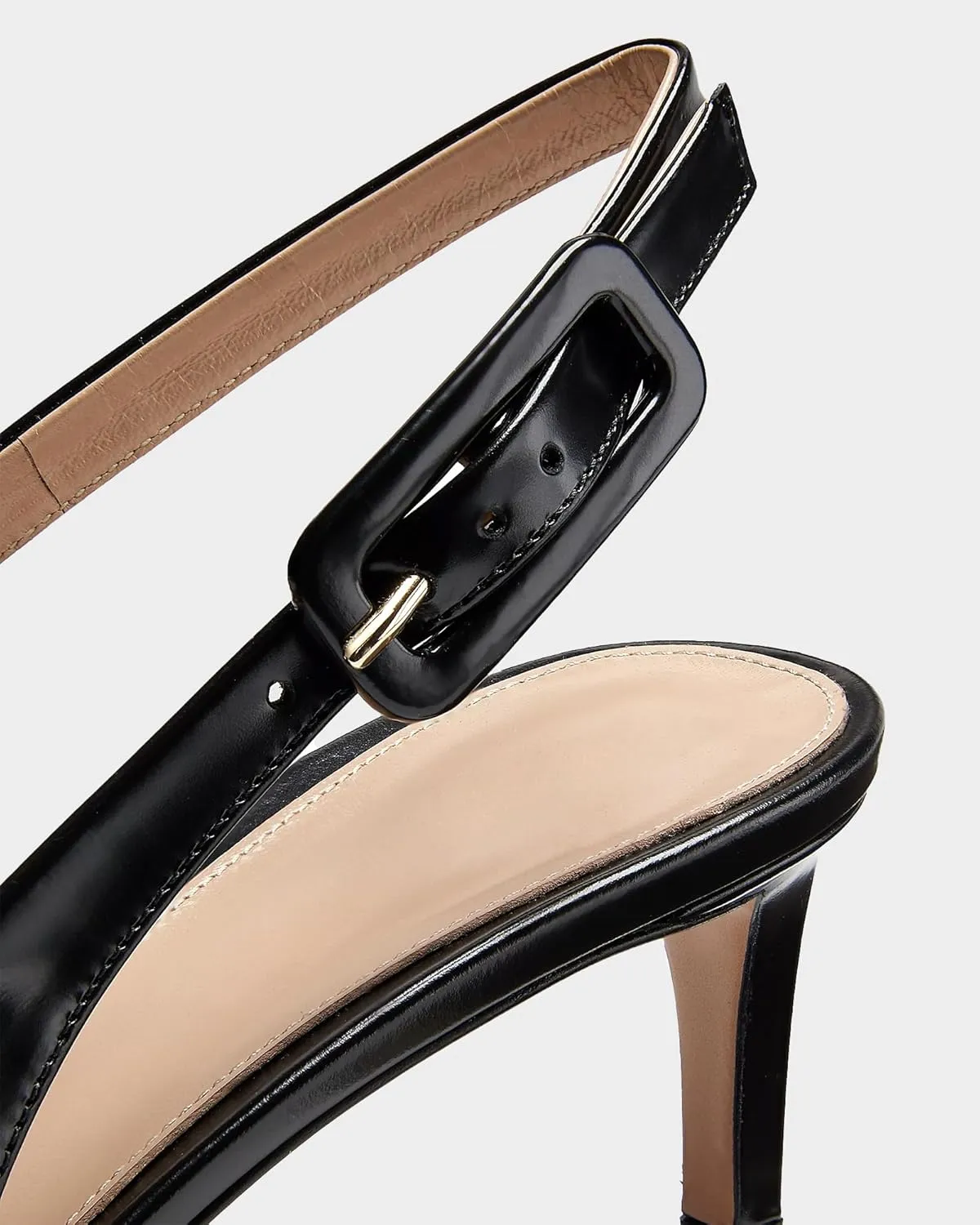 MUCCCUTE Slingback Heels for Women Closed Pointed Toe Heels Women's Pumps 2 3/5" Mid Heel Comfortable Office Wedding Party Pump