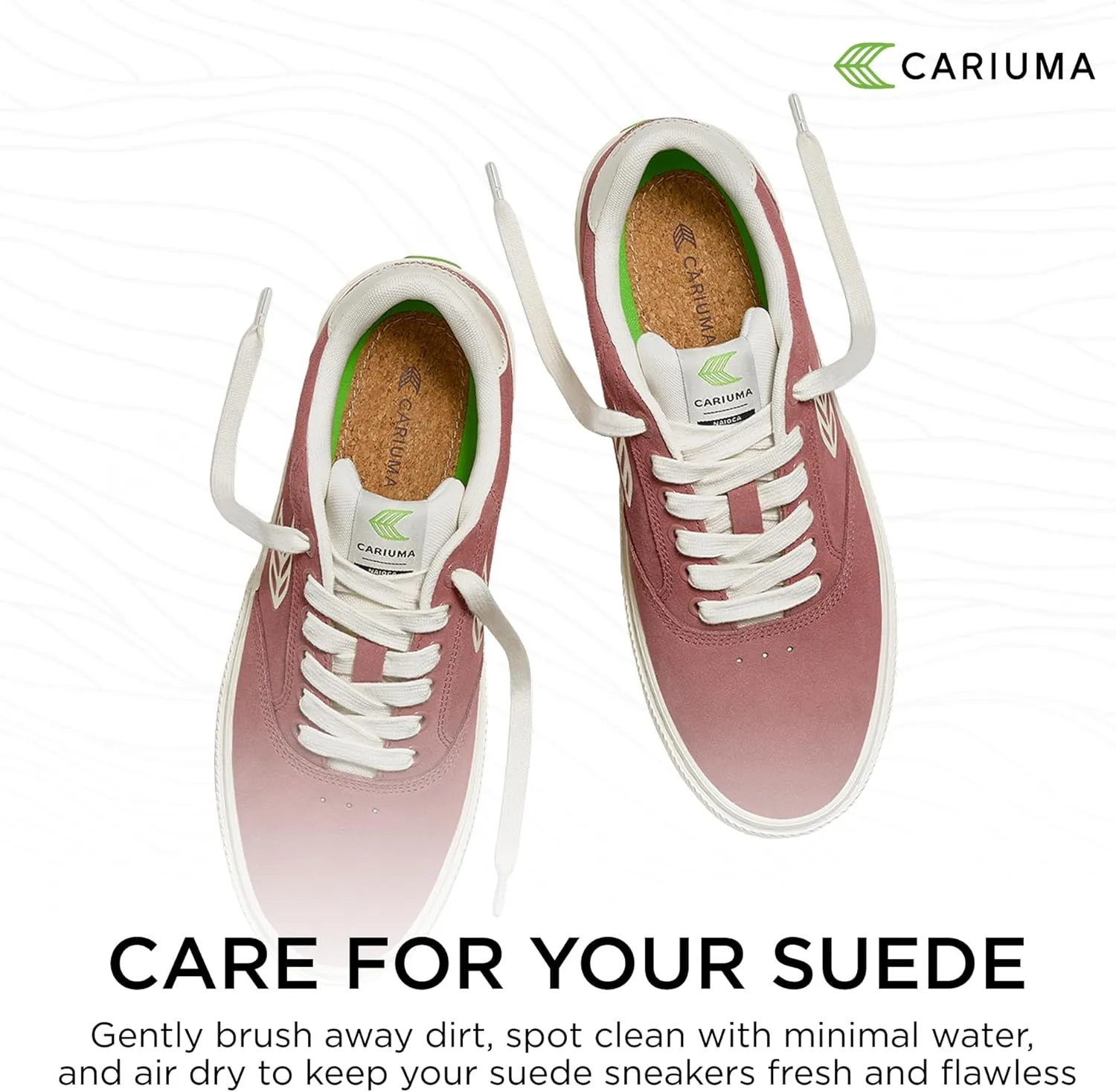 NAIOCA Suede Sneakers, Comfortable Shoes for Women, Lightweight & Sustainable, Versatile Casual Footwear with 100% Vegan Insoles, Rubber Soles