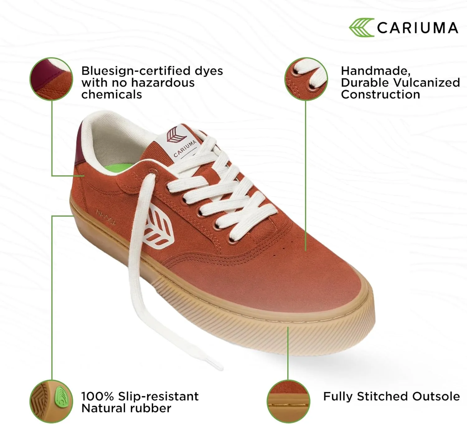 NAIOCA Suede Sneakers, Comfortable Shoes for Women, Lightweight & Sustainable, Versatile Casual Footwear with 100% Vegan Insoles, Rubber Soles