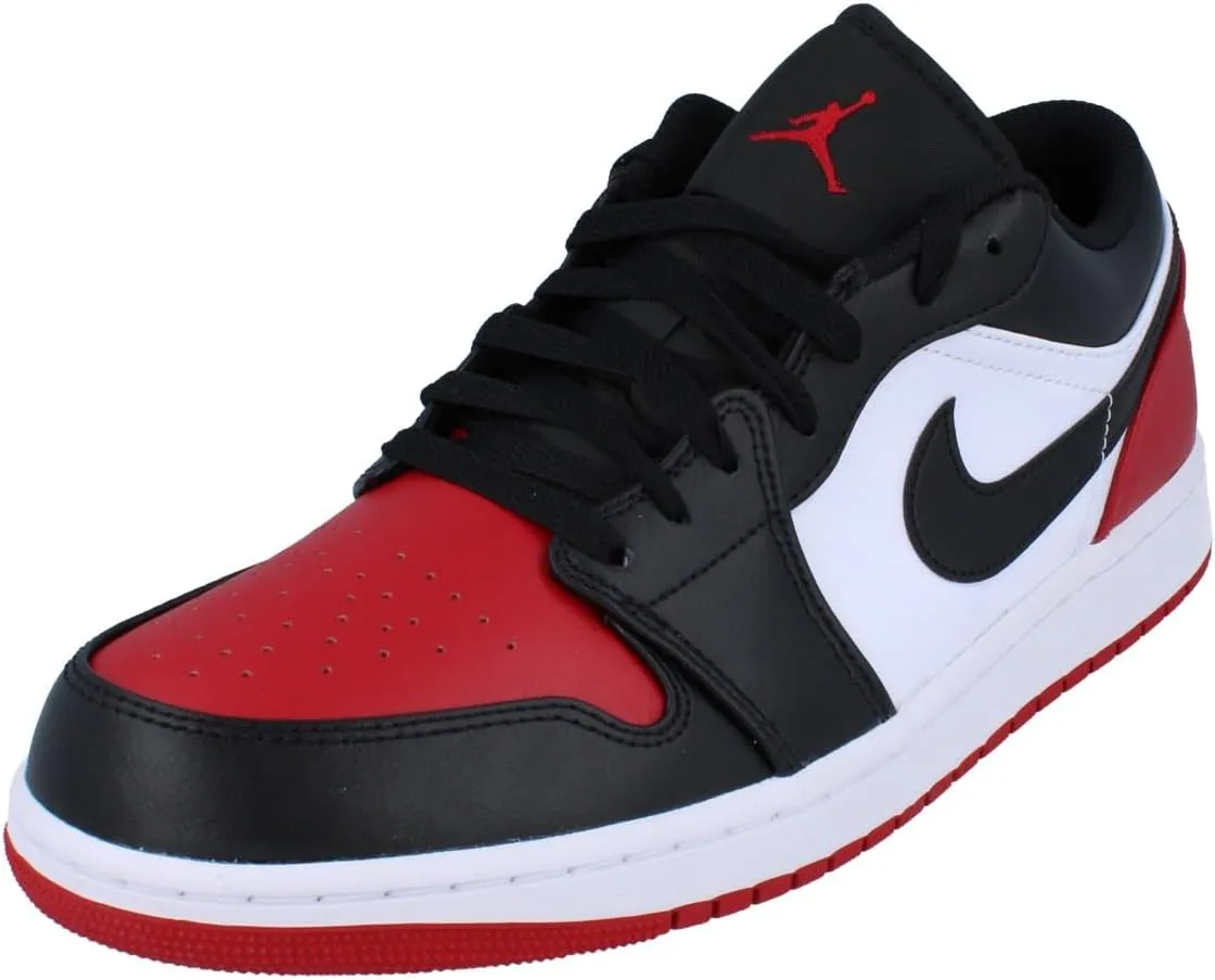 Nike Air Jordan 1 Low Mens Trainers 553558 Sneakers Shoes (UK 9.5 US 10.5 EU 44.5, White Black Varsity red White 161)