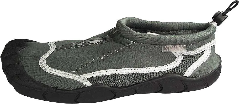 NORTY Men's Water Shoes - Aqua Swim Socks for Beach, Boat, and Pool - Skeletoe Barefoot Design - Cruise Ship Essentials - Hiking and Camping Footwear