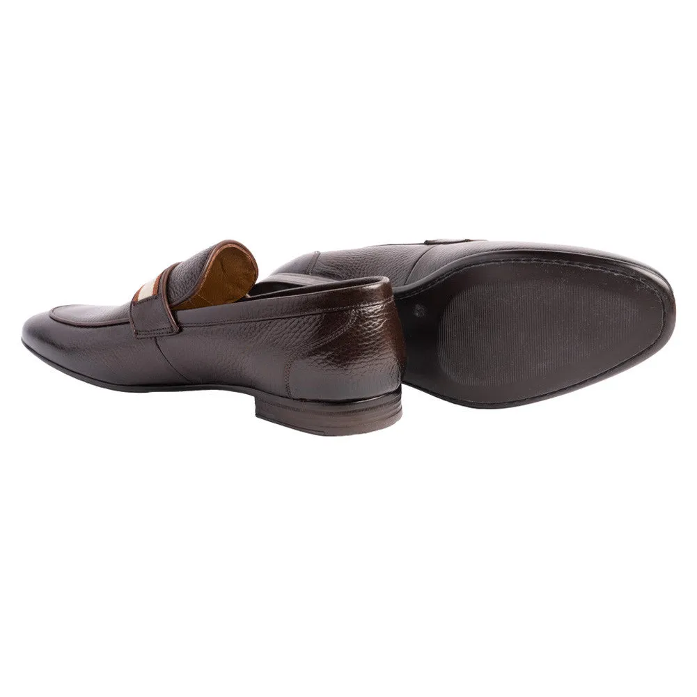 P00082 Depp Loafer with Contrast vamp- Brown